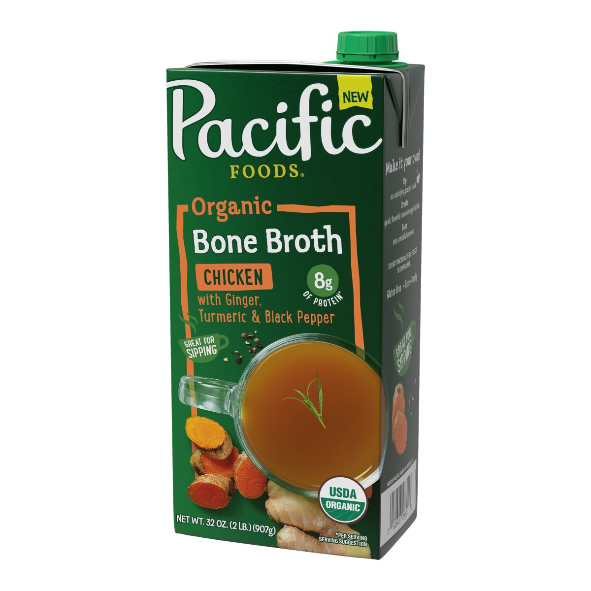 slide 3 of 4, Pacific Foods Chckn Gngr, 32 oz