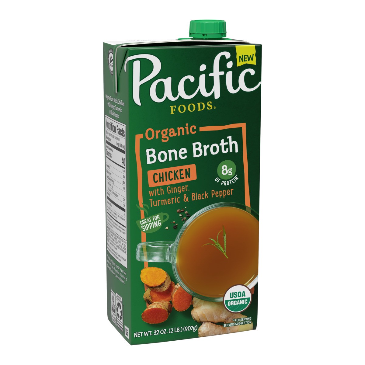 slide 2 of 4, Pacific Foods Chckn Gngr, 32 oz