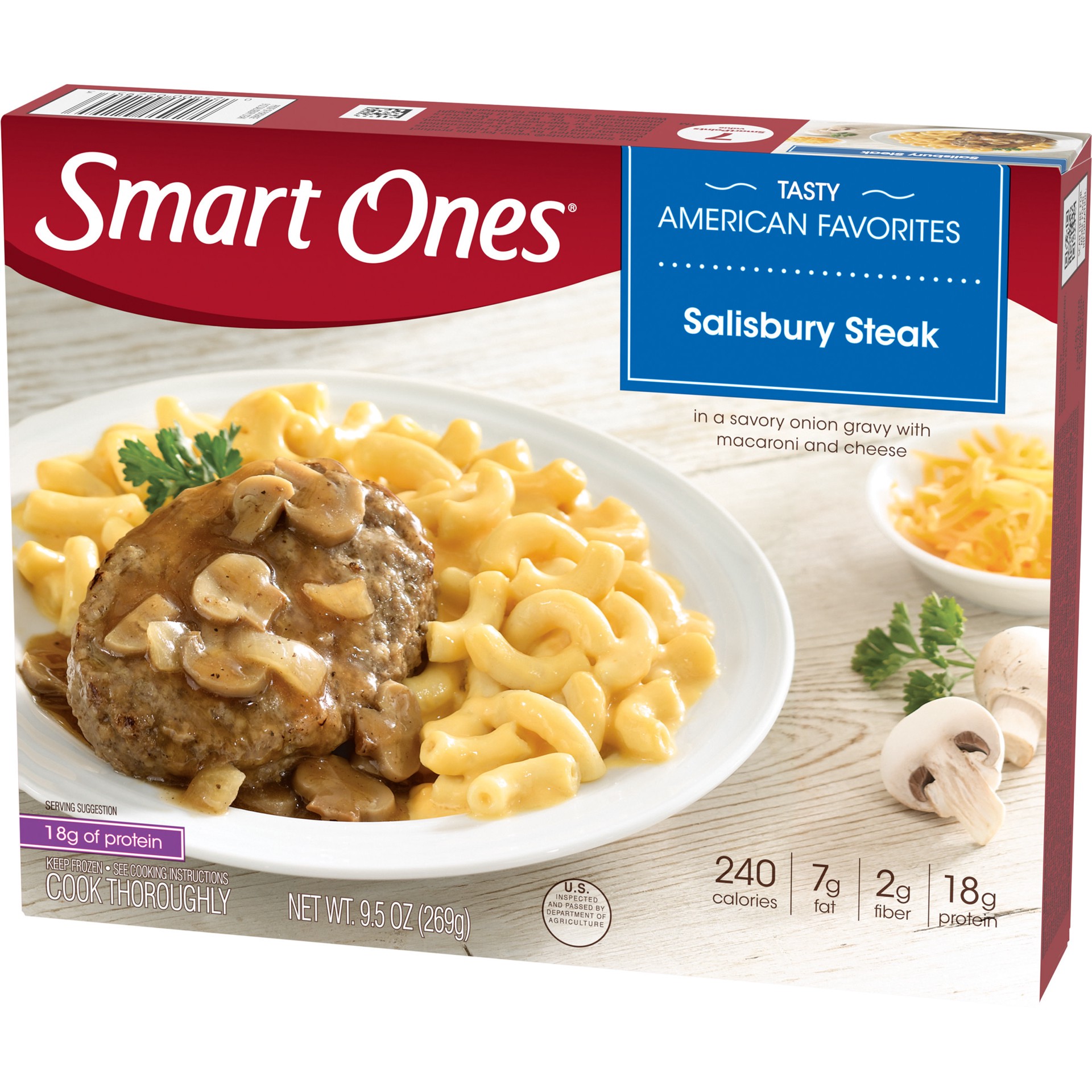 slide 3 of 5, Smart Ones Salisbury Steak Frozen Meal, 9.5 oz Box, 9.5 oz