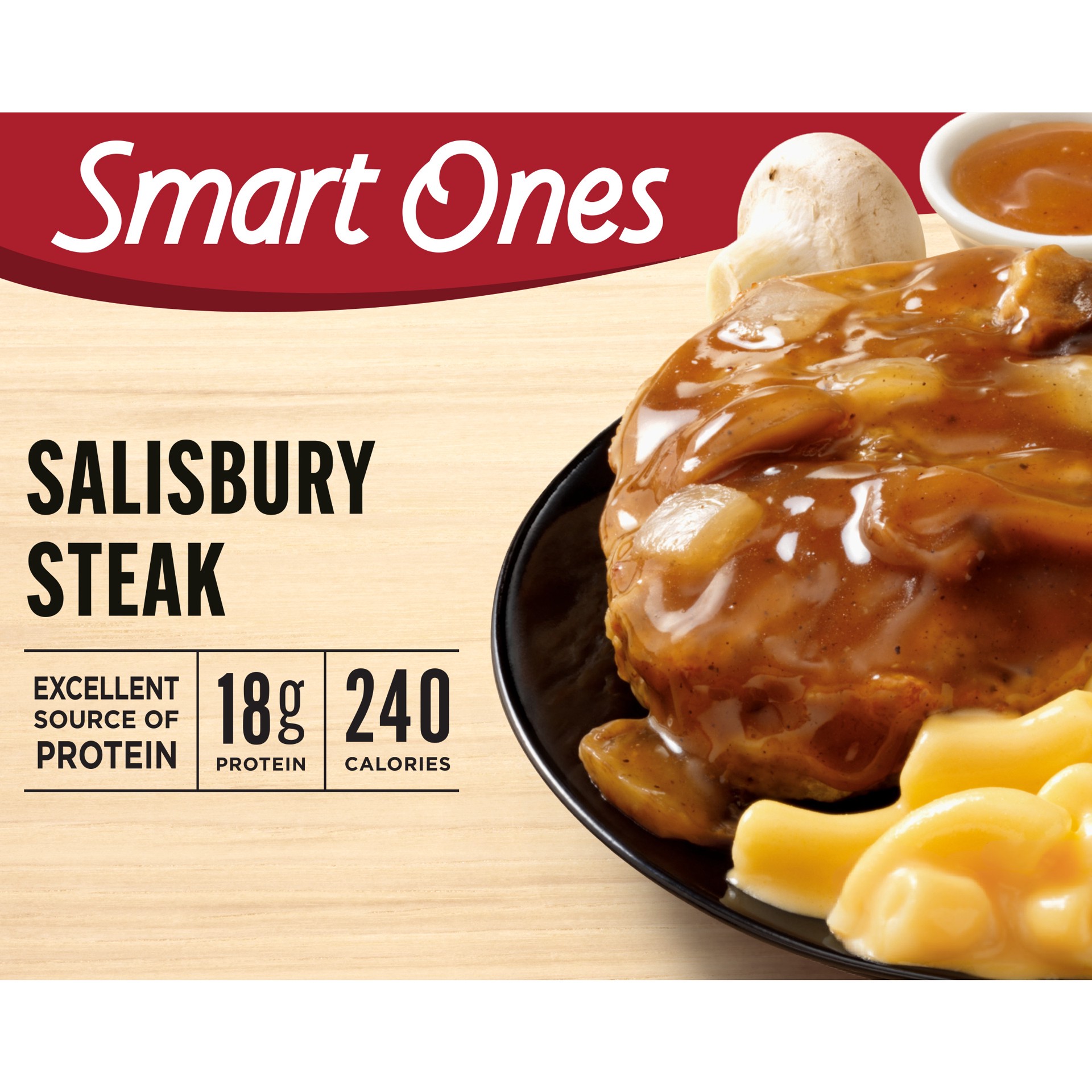 slide 1 of 5, Smart Ones Salisbury Steak Frozen Meal, 9.5 oz Box, 9.5 oz