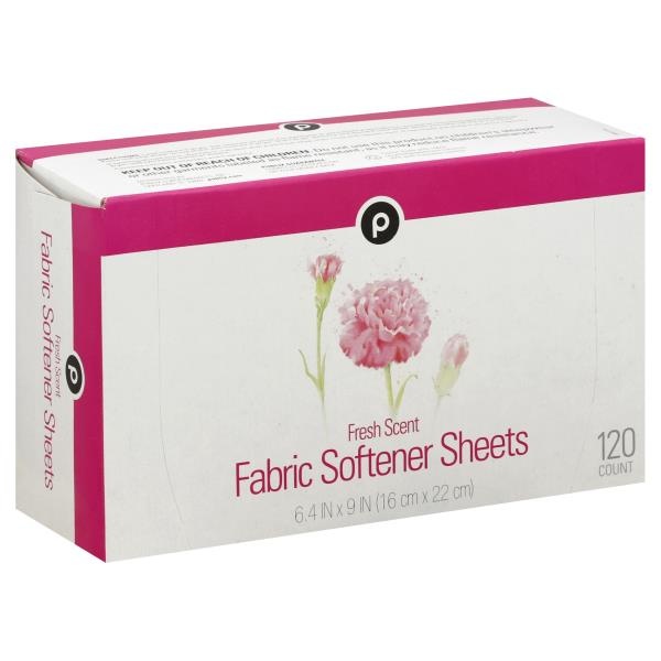 slide 1 of 1, Publix Fabric Softener Sheets, Fresh Scent, 120 ct