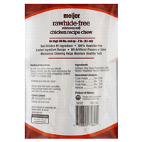 slide 3 of 5, Meijer Rawhide-Free Retriever Rolls 7" Dog Chews, Chicken Recipe, Large, 2 ct