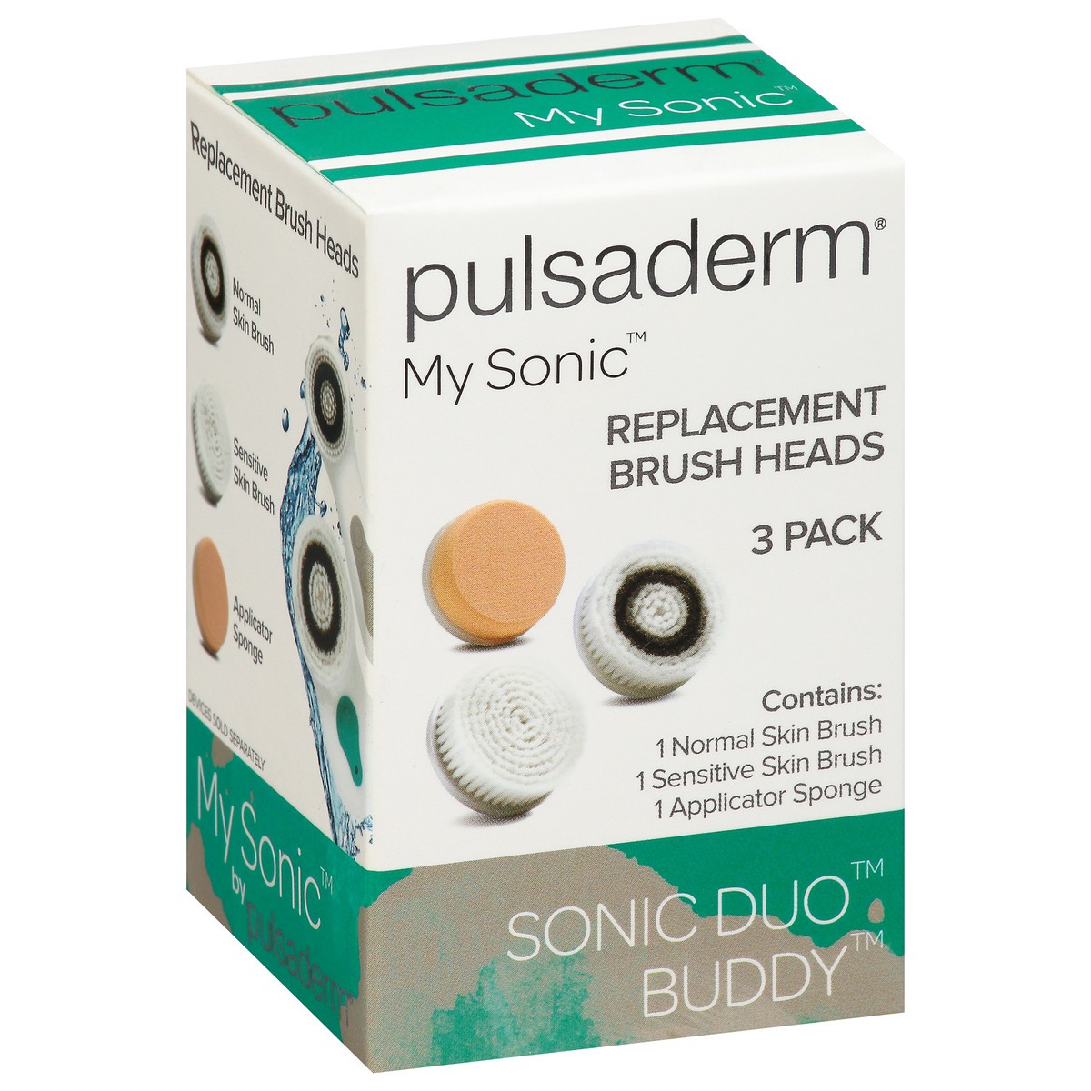 slide 4 of 11, Pulsaderm My Sonic Replacement Brush Heads 3 ea, 1 ct