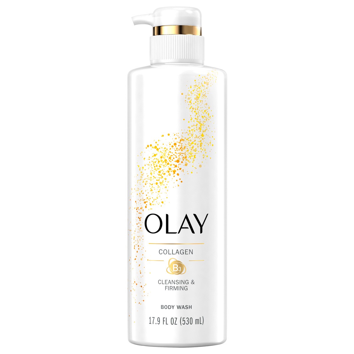 slide 1 of 3, Olay Firming Body Wash with Vitamin B3 and Collagen - 17.9 fl oz, 17.9 fl oz