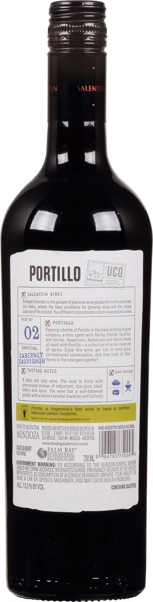 slide 3 of 7, Portillo Cabernet Sauvignon, 750ml, 750 ml