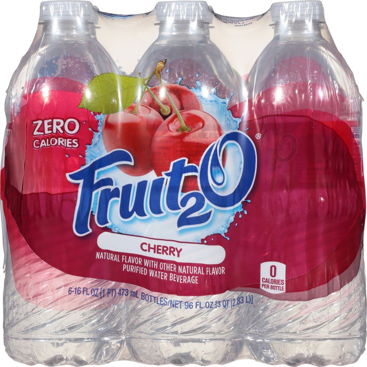 slide 3 of 10, Fruit2O 6 Pack Cherry Purified Water Beverage 6 ea, 6 ct