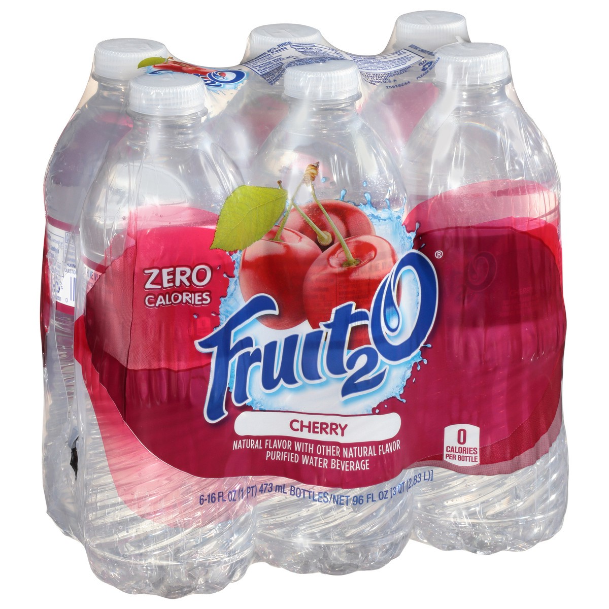 slide 7 of 10, Fruit2O 6 Pack Cherry Purified Water Beverage 6 ea, 6 ct