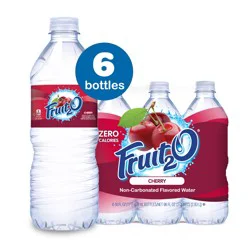 Fruit2O 6 Pack Cherry Purified Water Beverage 6 ea