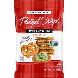 Snack Factory Everything Pretzel Crisps, 3 oz