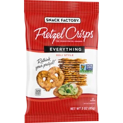 Snack Factory Everything Pretzel Crisps, 3 oz