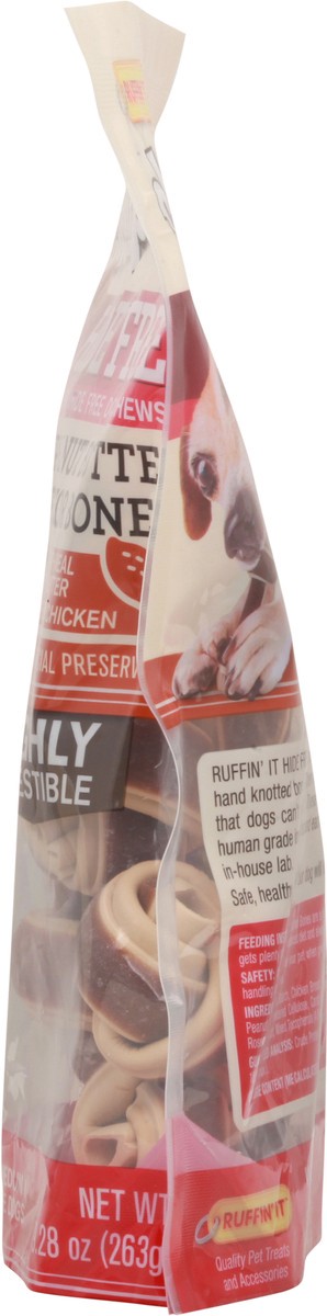 slide 6 of 7, Ruffin' It Chomp'ems 6 Pack Peanut Butter Flavor Bones Dog Chews 9.28 oz Pouch, 9.28 oz