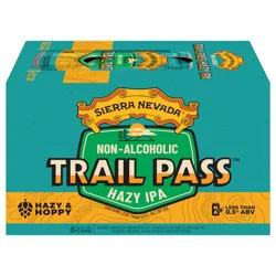 Sierra Nevada Trail Pass Non-Alcoholic Hazy IPA Craft Beer 6 Pack (12 oz Cans)