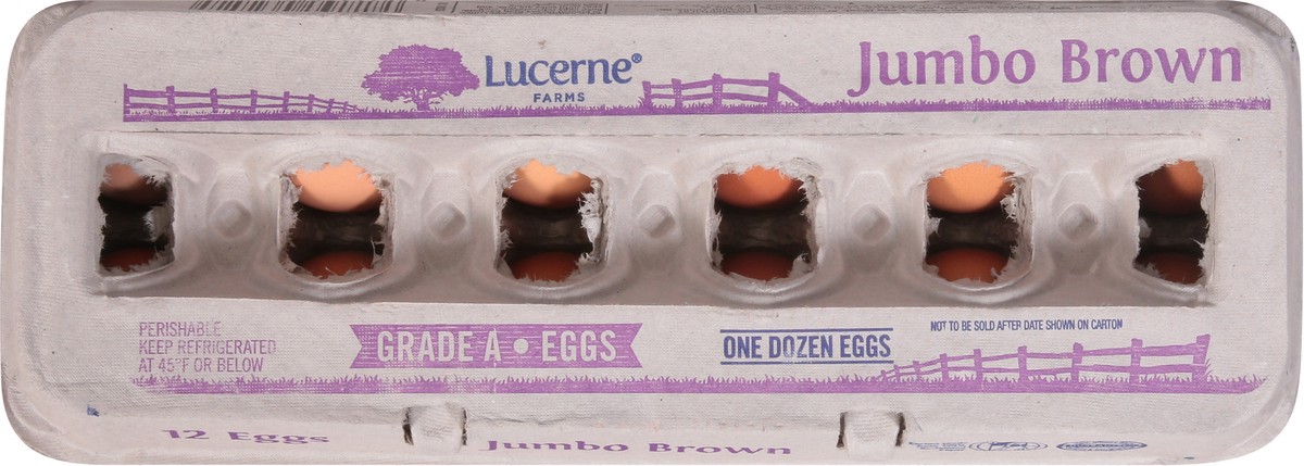 slide 2 of 11, Lucerne Dairy Farms Jumbo Brown Eggs, 12 ct