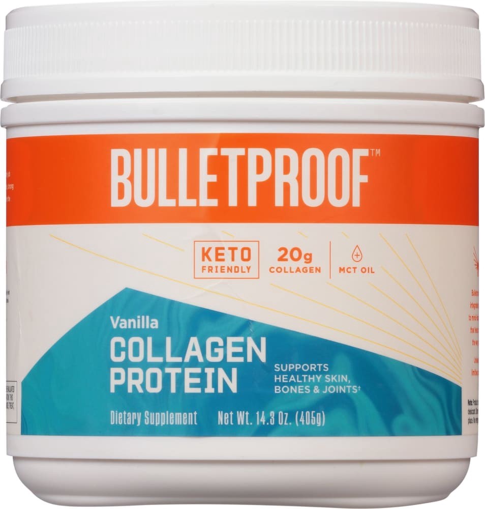 slide 1 of 1, Bulletproof Vanilla Collagen Protein, 14.3 oz