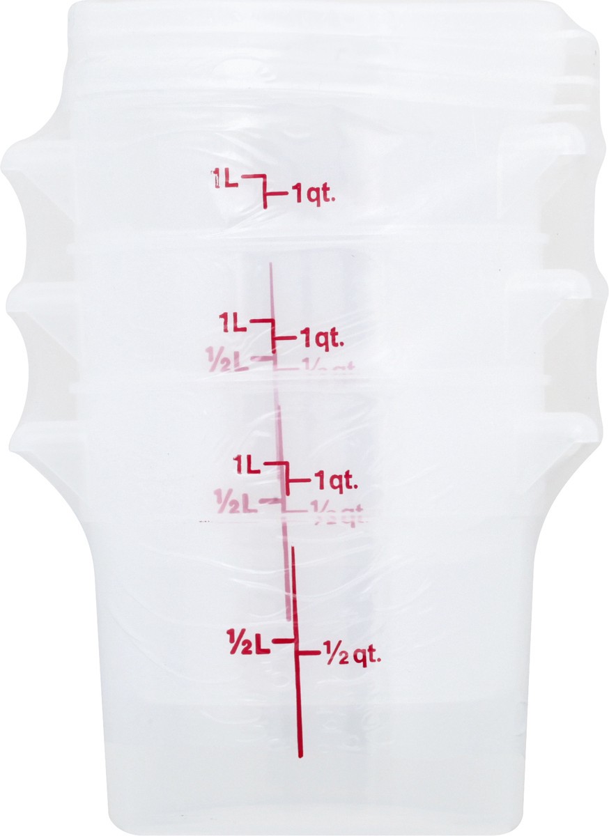 slide 10 of 11, Cambro 1 Quart Food Storage 1 ea, 1 ct