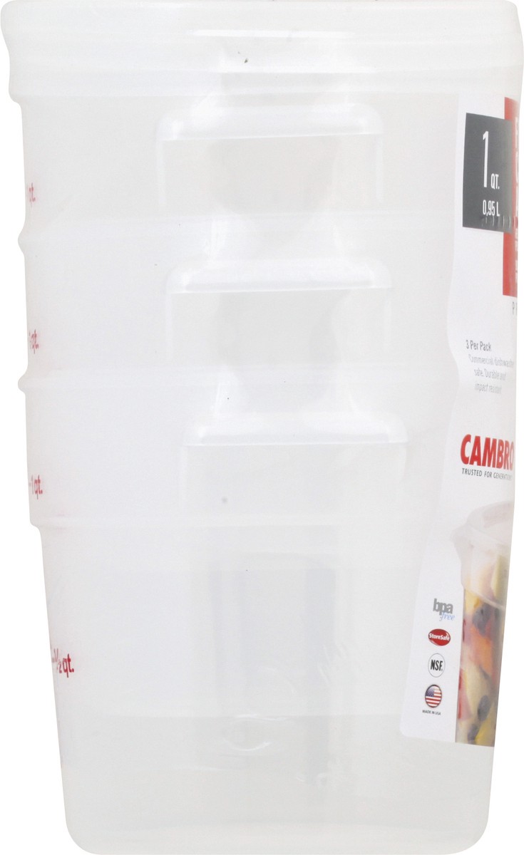 slide 3 of 11, Cambro 1 Quart Food Storage 1 ea, 1 ct