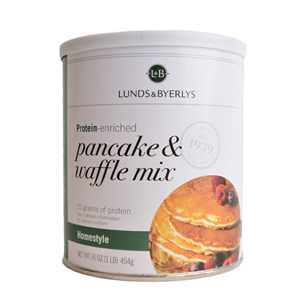 slide 1 of 1, L&B Protein-Enriched Pancake & Waffle Mix, 16 oz