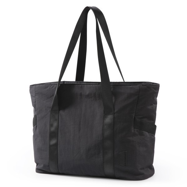 slide 3 of 5, BAGSMART Nylon Zoraesque Tote, 12-1/2""H x 15-1/4""W x 6""D, Black, 1 ct