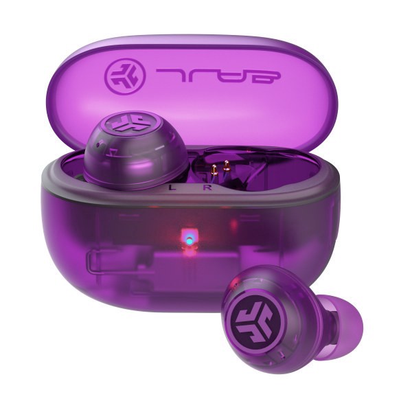 slide 1 of 3, JLab Audio Go Pop ANC True Wireless Earbuds, Translucent Purple, 1 ct