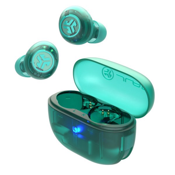 slide 3 of 3, JLab Audio Go Pop ANC True Wireless Earbuds, Translucent Teal, 1 ct