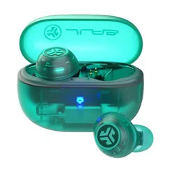 JLab Audio Go Pop ANC True Wireless Earbuds, Translucent Teal