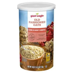 Giant Eagle Old Fashion Quick Oats - 18 oz