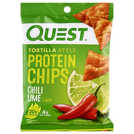 slide 1 of 1, Quest Protein Chips Chili Lime, 1.1 oz