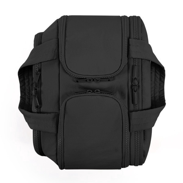 slide 5 of 10, BAGSMART Polyester Zora Spacesaver 4-In-1 Multi-Functional Toiletry Bag, 8-5/16""H x 11-13/16""W x 7-5/16""D, Black, 1 ct