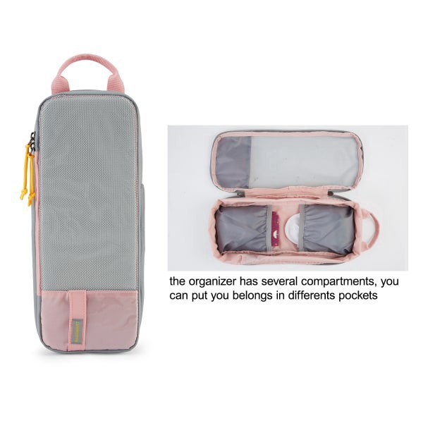 slide 10 of 10, BAGSMART Polyester Packing Cubes, Pink, Set Of 6 Cubes, 1 ct