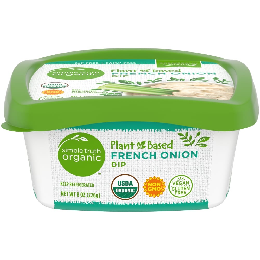 slide 1 of 1, Simple Truth Organic Plantbased French Onion Dip, 8 oz