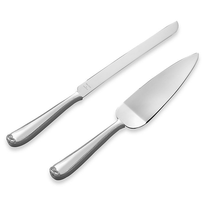 slide 1 of 1, Vera Wang Wedgwood Vera Infinity Cake Knife and Server Set, 1 ct