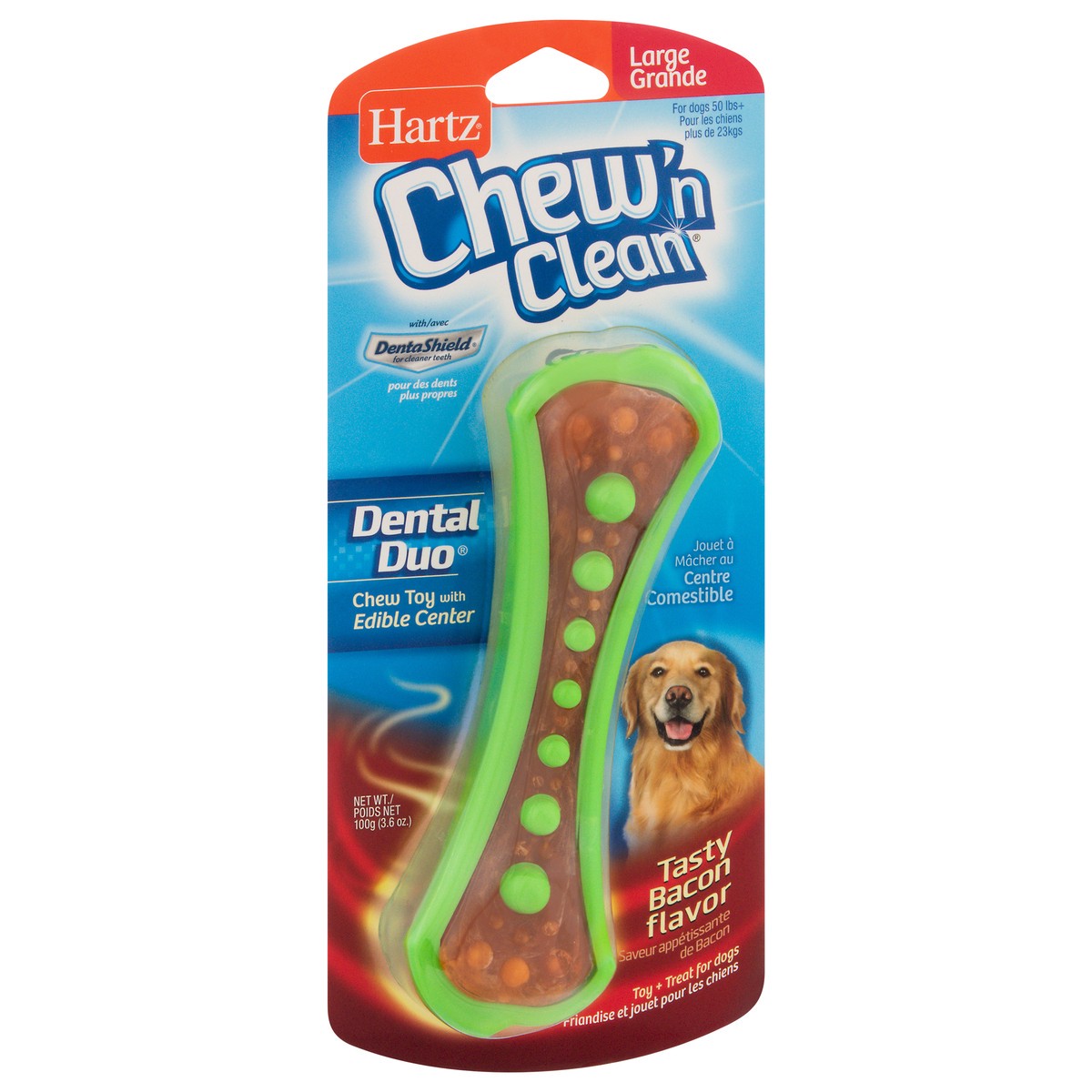 slide 2 of 10, Hartz Dental Duo Cleaner Large Dog, 3.6 oz