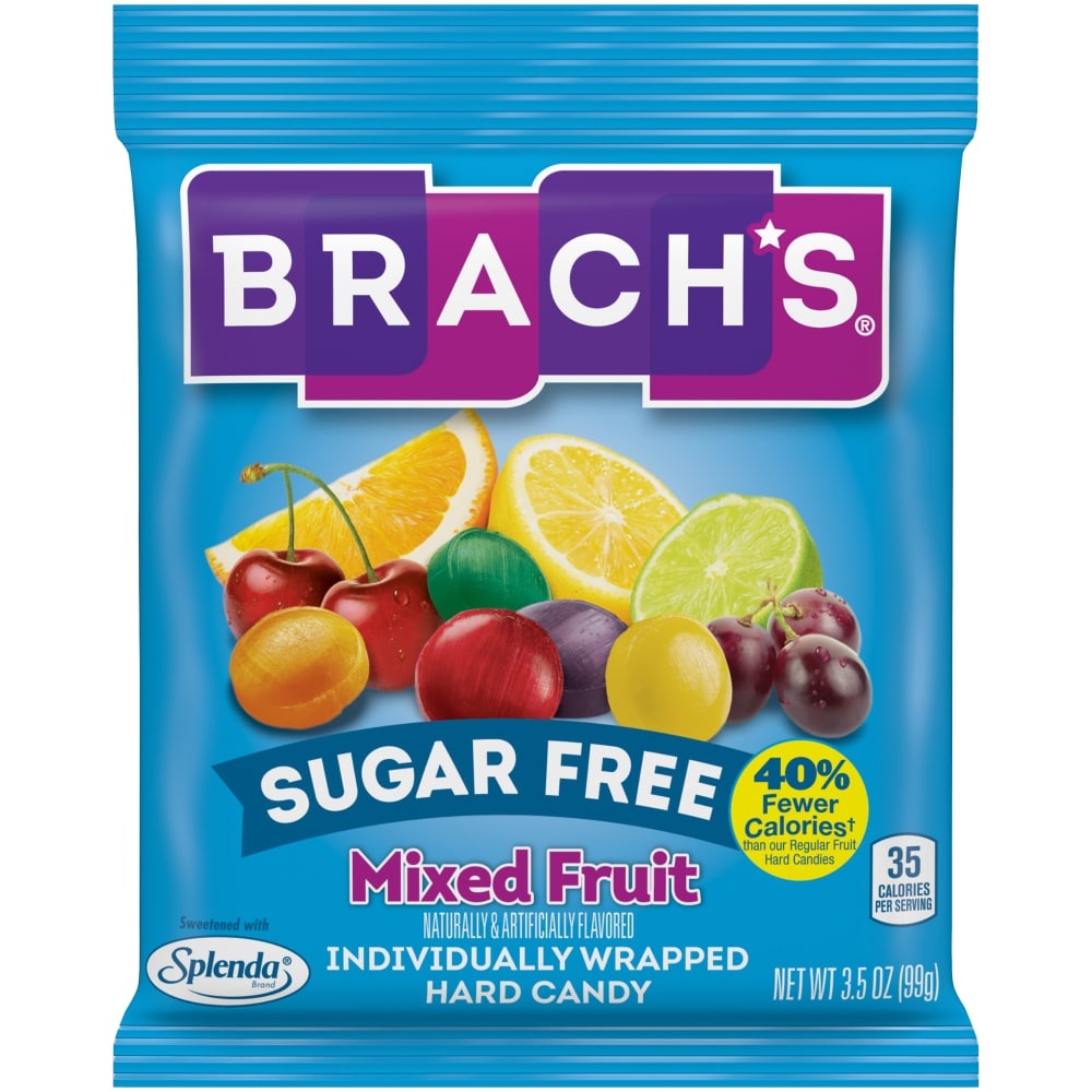 slide 1 of 1, Brach's Sugar Free Mixed Fruit Flavored Hard Candy, 3.5 oz