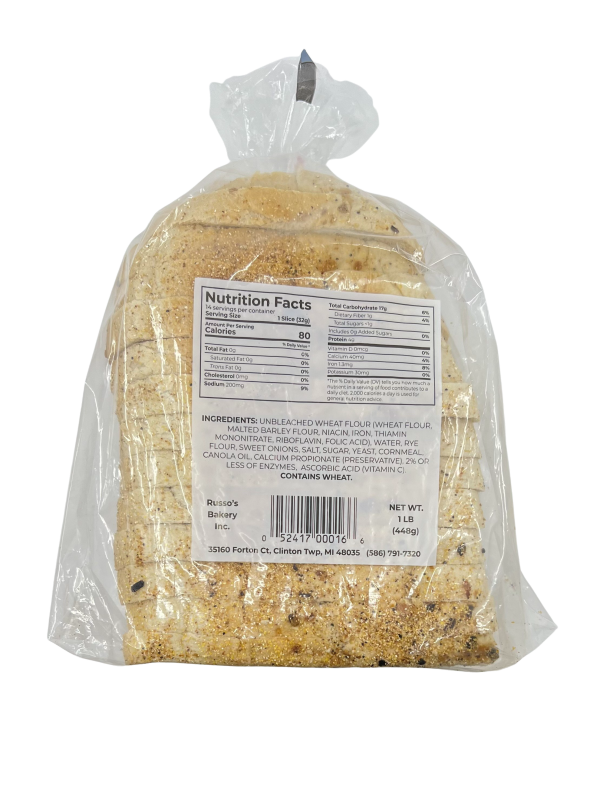 slide 5 of 9, OTHER-NATIONAL Russo Bread, New York Style Onion Rye, 16 oz, 16 oz