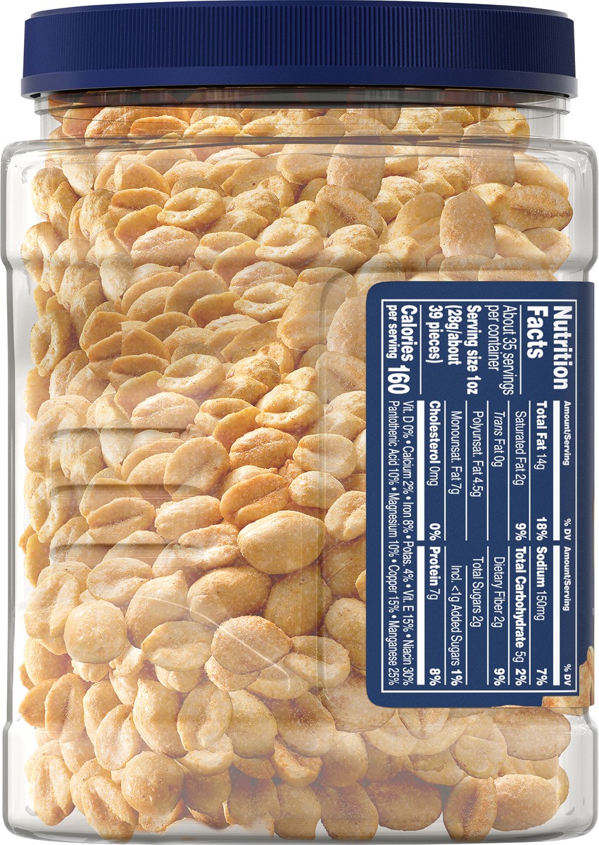 slide 7 of 14, Planters Salted Dry Roasted Peanuts 34.5 oz, 34.5 oz