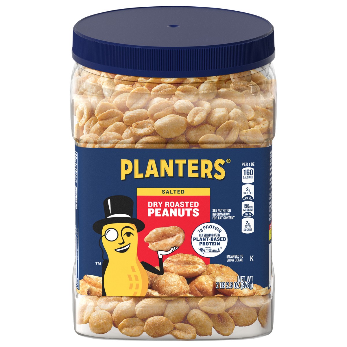 slide 2 of 14, Planters Salted Dry Roasted Peanuts 34.5 oz, 34.5 oz