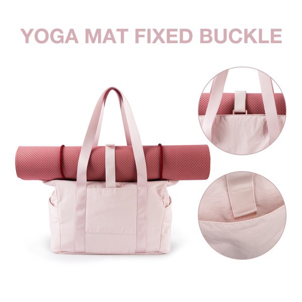 slide 6 of 10, BAGSMART Nylon Zoraesque Tote, 12-1/2""H x 15-1/4""W x 6""D, Pink, 1 ct