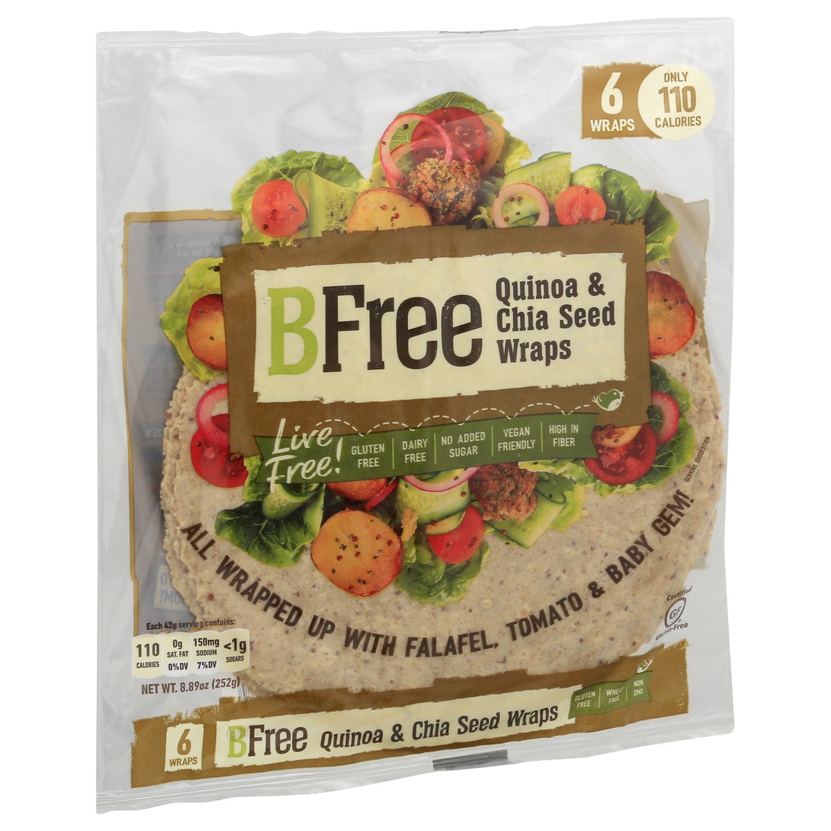 slide 4 of 10, BFree Quinoa & Chia Seed Wraps 6 ea, 6 ct