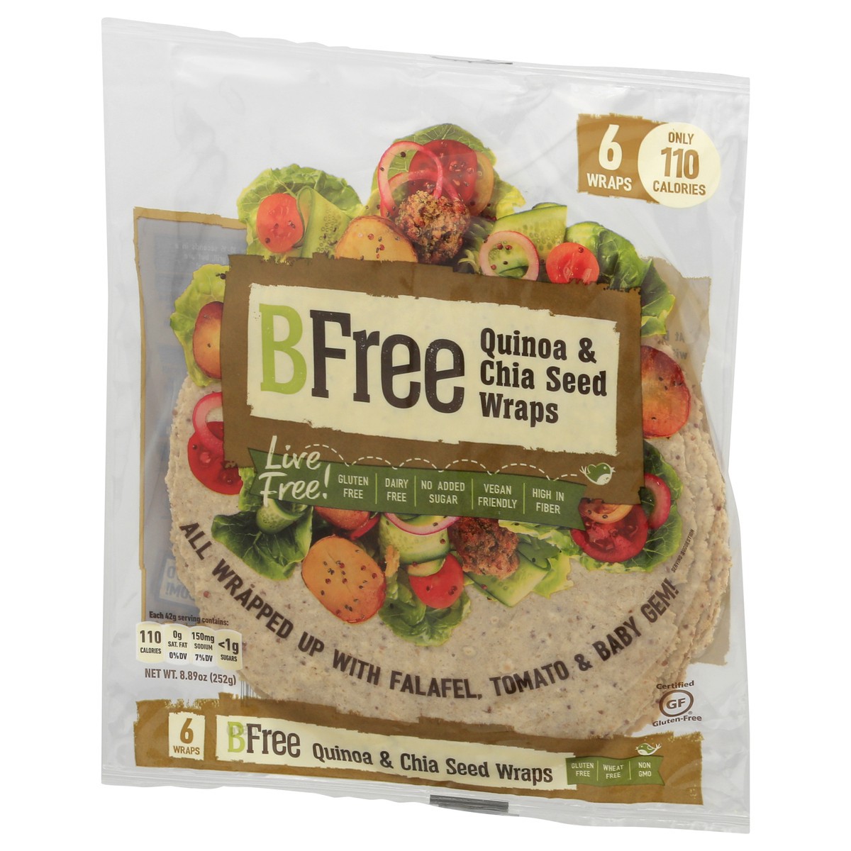 slide 7 of 10, BFree Quinoa & Chia Seed Wraps 6 ea, 6 ct