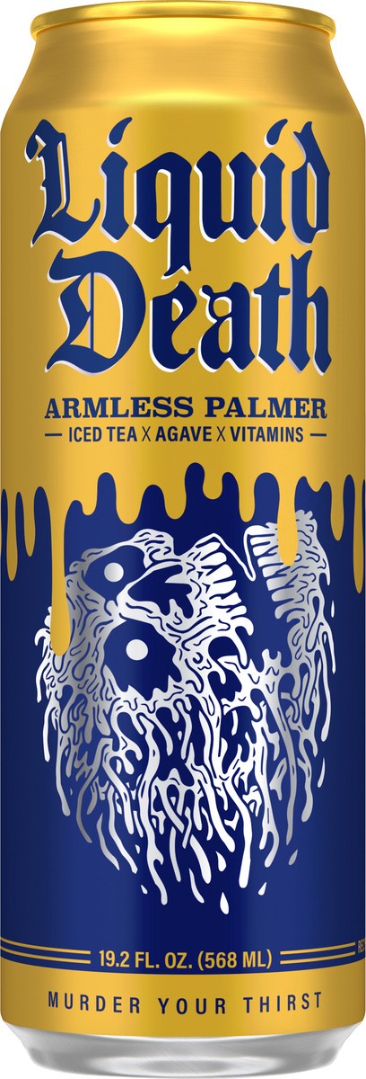 slide 4 of 12, Liquid Death Iced Black Tea, Armless Palmer King Size Can - 19.20 fl oz, 19.20 fl oz