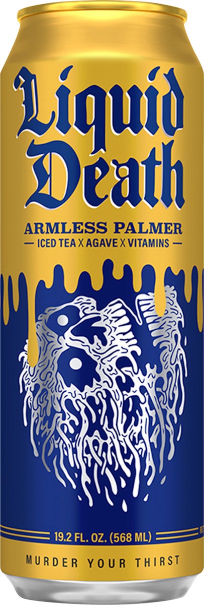 slide 9 of 12, Liquid Death Iced Black Tea, Armless Palmer King Size Can - 19.20 fl oz, 19.20 fl oz