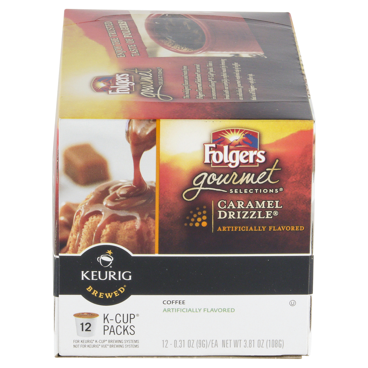 slide 4 of 6, Folgers Gourmet Selections Caramel Drizzle K-Cup Packs, 12 ct