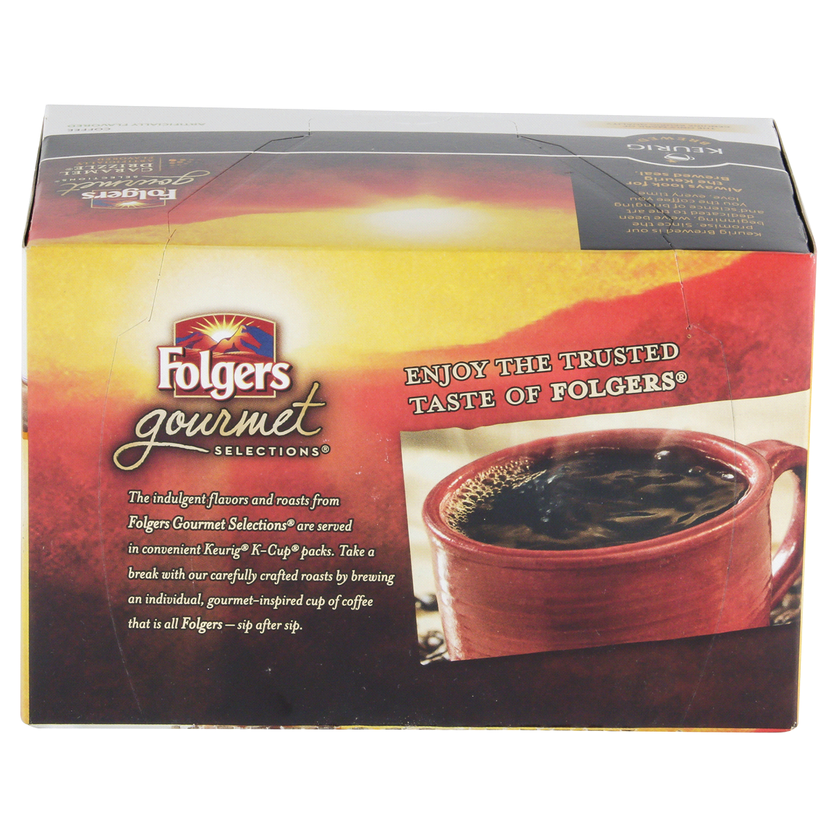slide 5 of 6, Folgers Gourmet Selections Caramel Drizzle K-Cup Packs, 12 ct