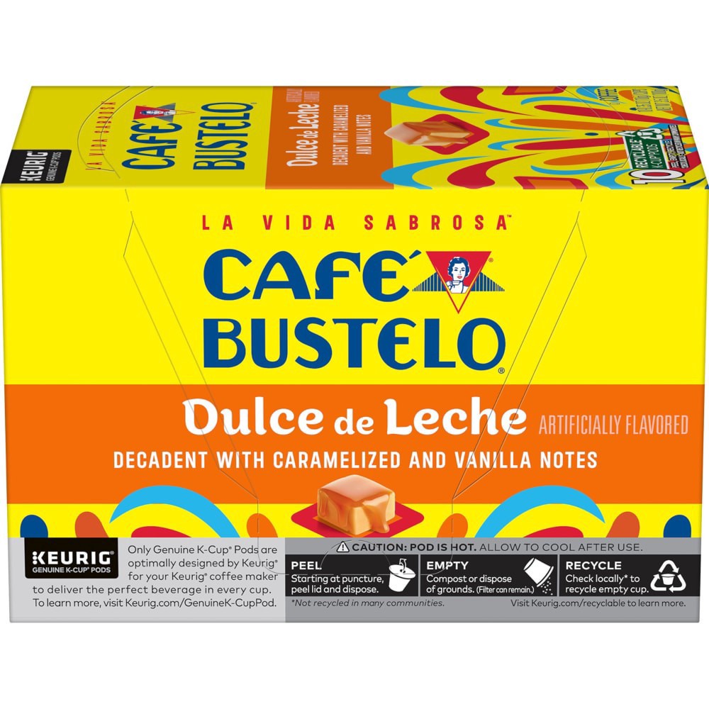 slide 6 of 6, Café Bustelo Dulce de Leche Artificially Flavored Coffee, 10 ct