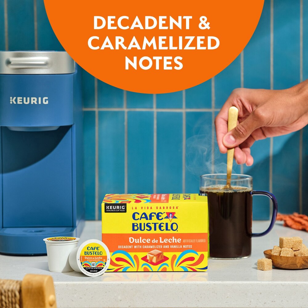 slide 3 of 6, Café Bustelo Dulce de Leche Artificially Flavored Coffee, 10 ct