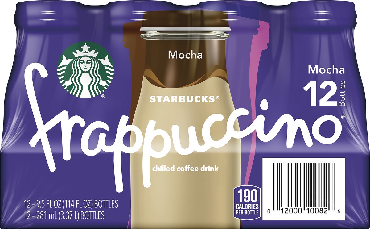 slide 2 of 5, Starbucks Frappuccino 12 Pack Chilled Mocha Coffee Drink 12 ea, 12 ct