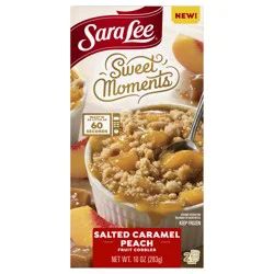 Sara Lee Sweet Moments Salted Caramel Peach Fruit Cobbler