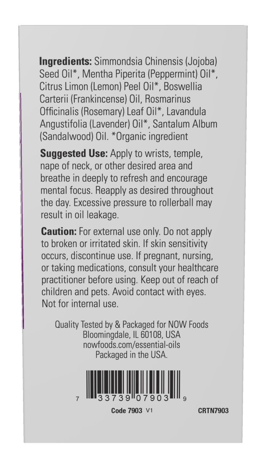 slide 3 of 3, NOW Mind That Energy Essential Oil Blend Roll-On - 10 mL, 10 ml