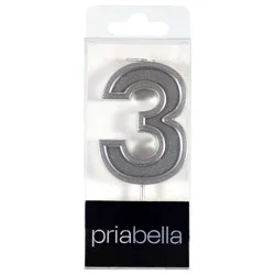 Priabella 2.75 Inches Birthday Candle - 1 Each