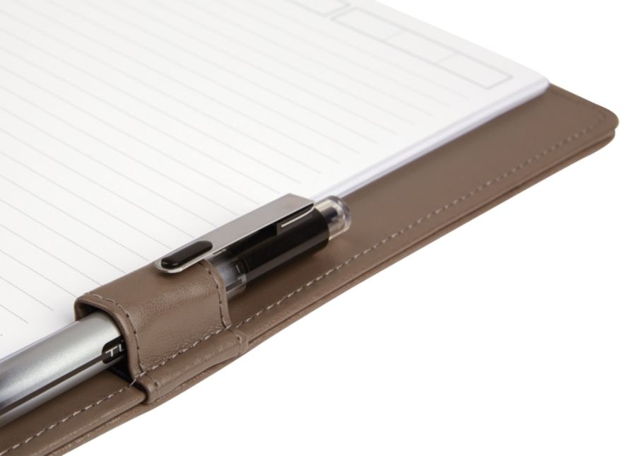 slide 4 of 6, TUL Custom Note-Taking System Discbound Notebook, Letter Size, Leather Cover, Gray, 1 ct
